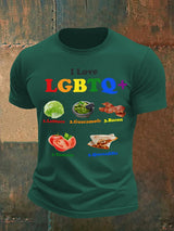 Men's LGBTQ+ Pride Graphic Tee for Food Lovers