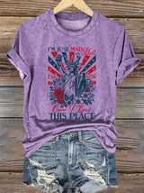 Women's  THIS PLACE Round Neck Printed T-Shirt