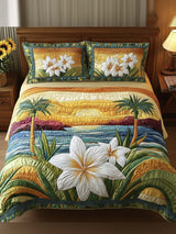 Aloha Comfort 3- Piece Quilted Bedding Set