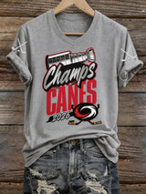 Women's Ice Hockey Print T-shirt