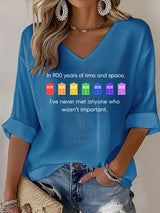 V-Neck Pride Rainbow Police Box , LGBT Pride Month T-shirt