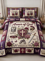 Armor Of God 3-Piece Quilted Bedding Set