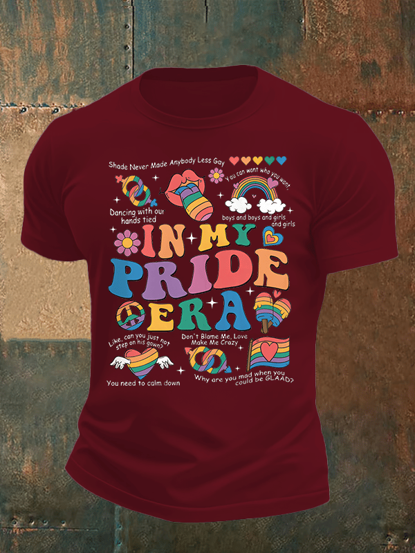 Men's In My Pride Era, Pride Month Print T-Shirt
