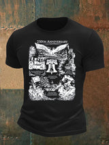 Men's  Retro USA 250th Anniversary Print T-Shirt