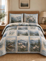Blue Ridge Mountain Quilted 3-Piece Bedding Set