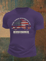 🔥Buy 3 Get 15% Off Men's  Pearl Harbor Memorial Day Hawaii USA Flag Day of Infamy   T-shirt