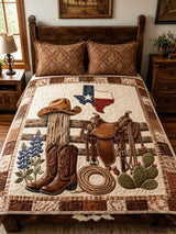 Texas Ranch Roots 3-Piece Quilted Bedding Set