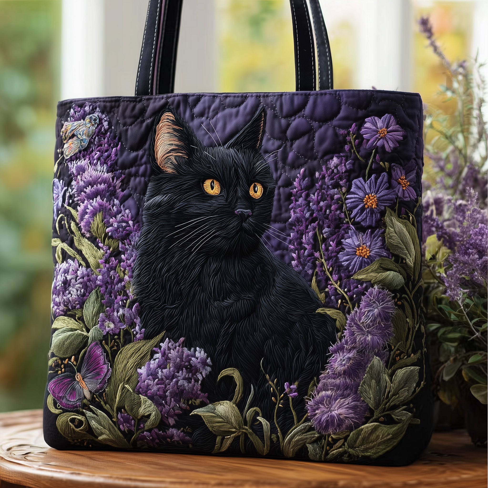 Cat Quilted Tote Bag GFTONT2795