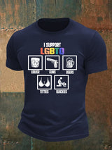 Men's I support LGBTQ Print T-shirt