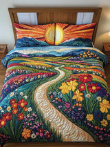 Sunbeam Serenity 3- Piece Quilted Bedding Set