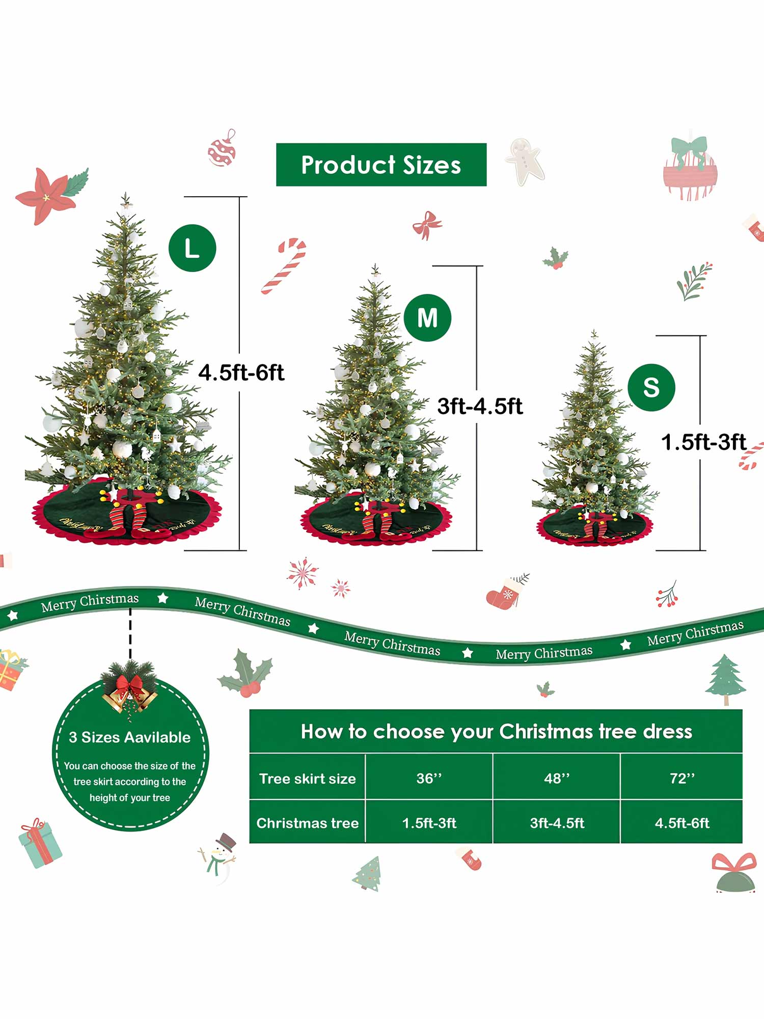 Garden Breeze Quilted Christmas Round Mat