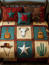 Rustic Stars 3-Piece Quilted Bedding Set