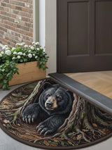 Wilderness Bear Quilted Welcome Mat