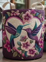 Hummingbird Heaven  Quilted Laundry Basket