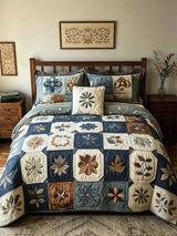 Antique Bloom 3-Piece Quilted Bedding Set
