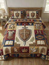 Armor Of God 3-Piece Quilted Bedding Set