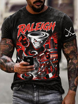 Men's Ice Hockey Printed Short-sleeved T-shirt