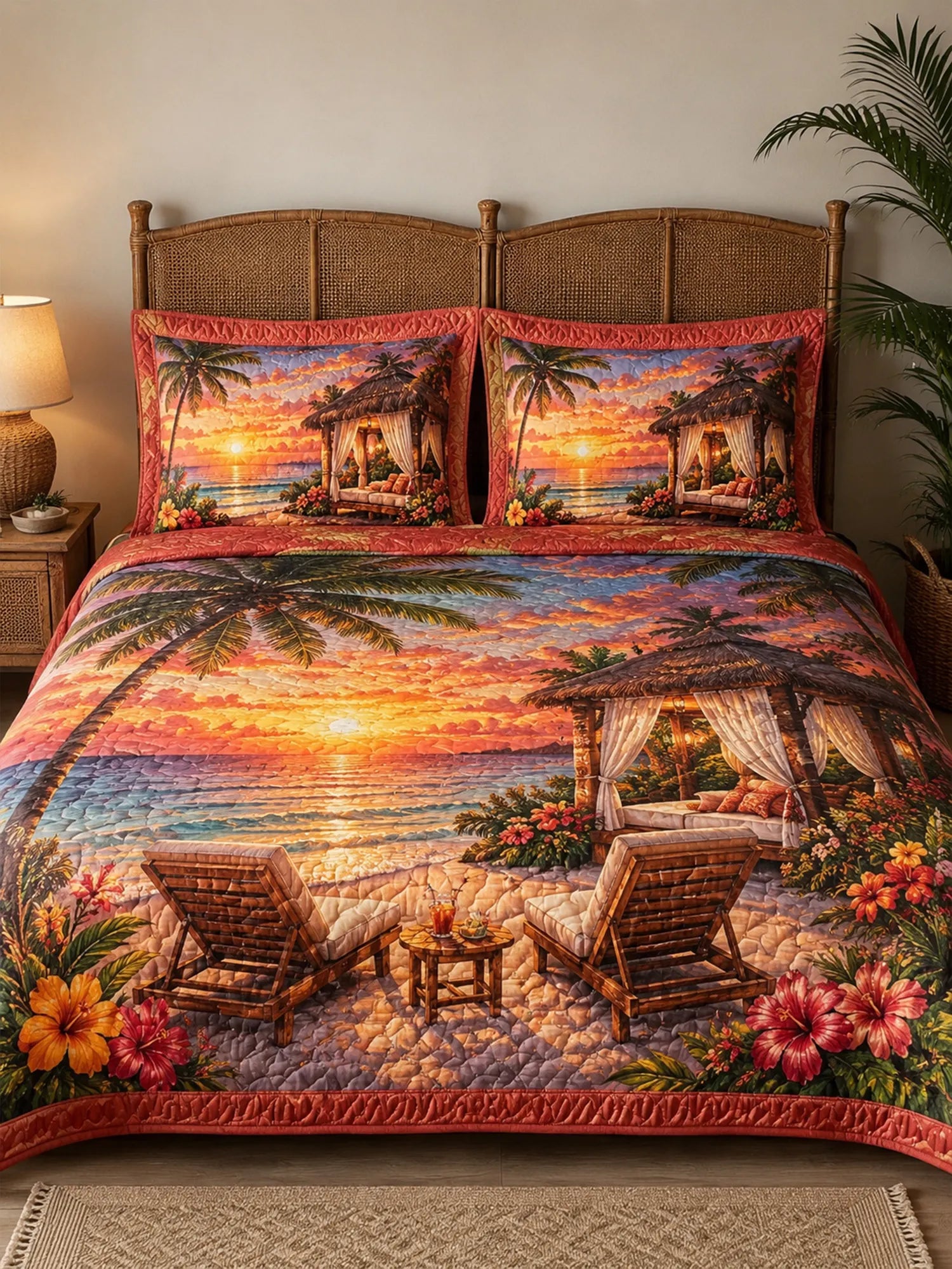 Shore Break 3-Piece  Quilted Bedding Set