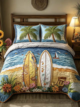 Island Breeze 3-Piece Quilted Bedding Set