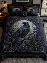 Vine Raven Haven 3‐Piece Quilted Bedding Set