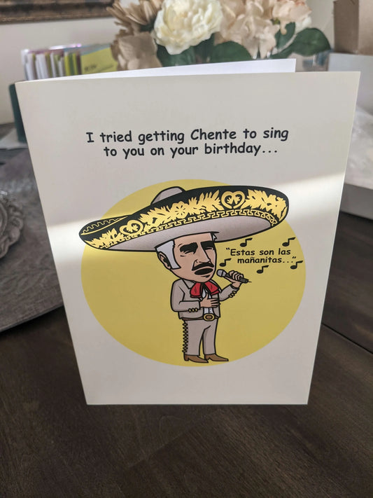 Chente birthday card