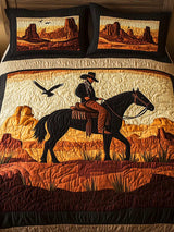 Cowboy Horizon 3-Piece Quilted Bedding Set