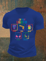 Men's I support LGBTQ Print T-shirt