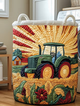 Prairie Breeze Quilted Laundry Basket