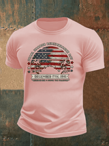 🔥Buy 3 Get 15% Off Men's  Pearl Harbor Memorial Day Hawaii USA Flag Day of Infamy   T-shirt