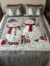 Gifted Snow 3‐Piece Quilted Bedding Set