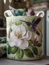 Whimsy Hummingbird Quilted Laundry Basket