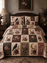 Raven Rose Moonlight Quilted 3-Piece Bedding Set