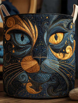 Galaxy Cat  Quilted Laundry Basket