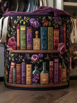 Bookish Quilted Laundry Basket