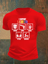Men's I support LGBTQ Print T-shirt