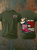 🔥Buy 3 Get 15% Off Men's WE'LL PUT A B00T IN YOUR ASS Print T-Shirt