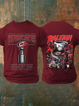 Men's 2026 Ice Hockey Champions Fans Printed T-Shirt