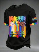 Men's We The People Means Everyone Print Casual T-shirt